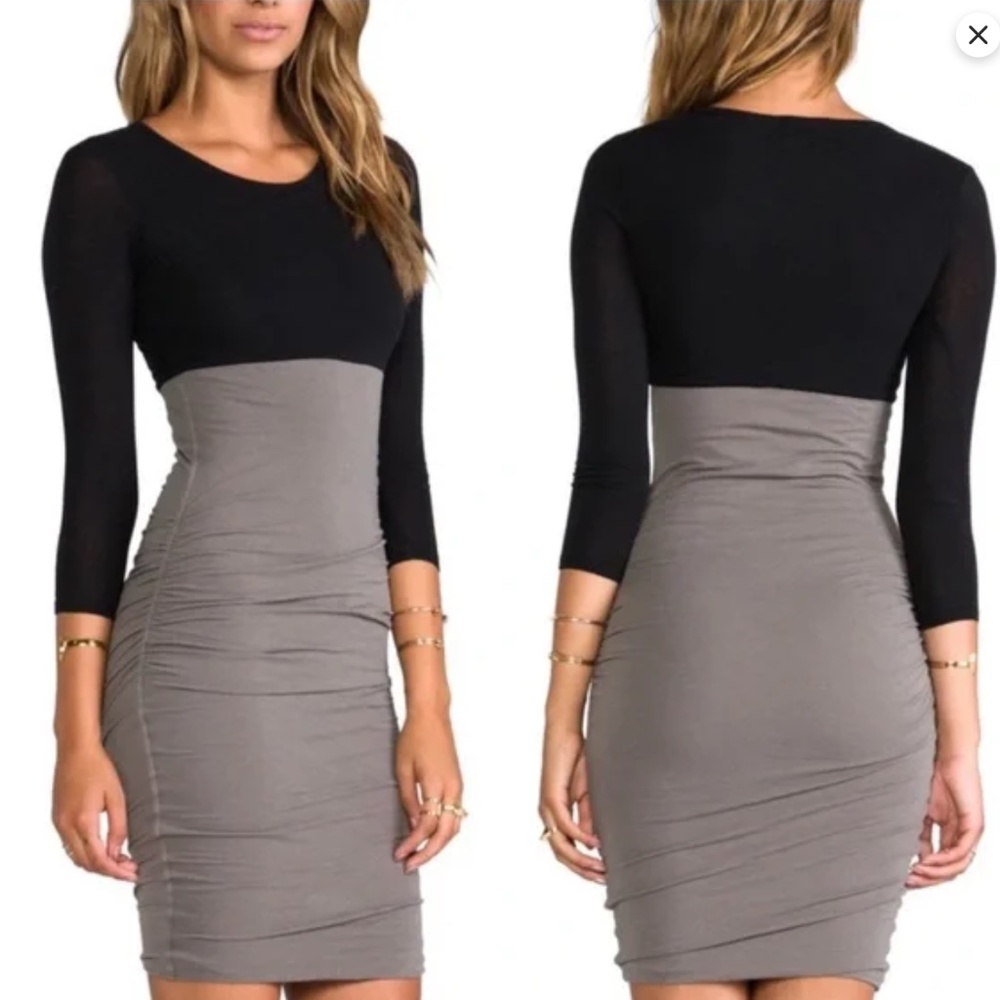 JAMES PERSE Ruched Bodycon Dress